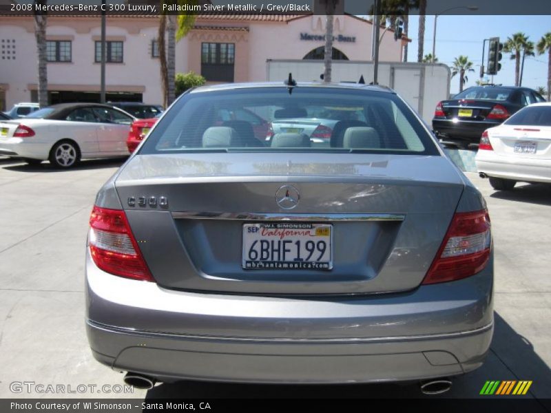 Palladium Silver Metallic / Grey/Black 2008 Mercedes-Benz C 300 Luxury