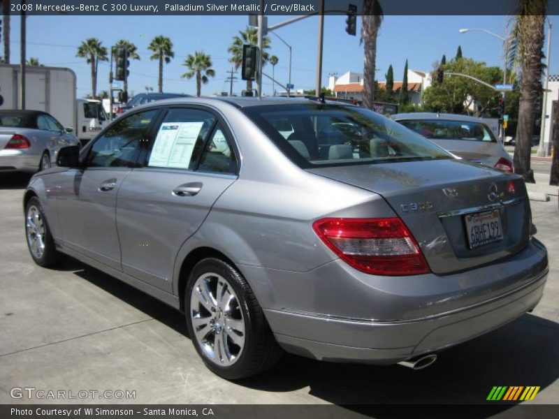Palladium Silver Metallic / Grey/Black 2008 Mercedes-Benz C 300 Luxury