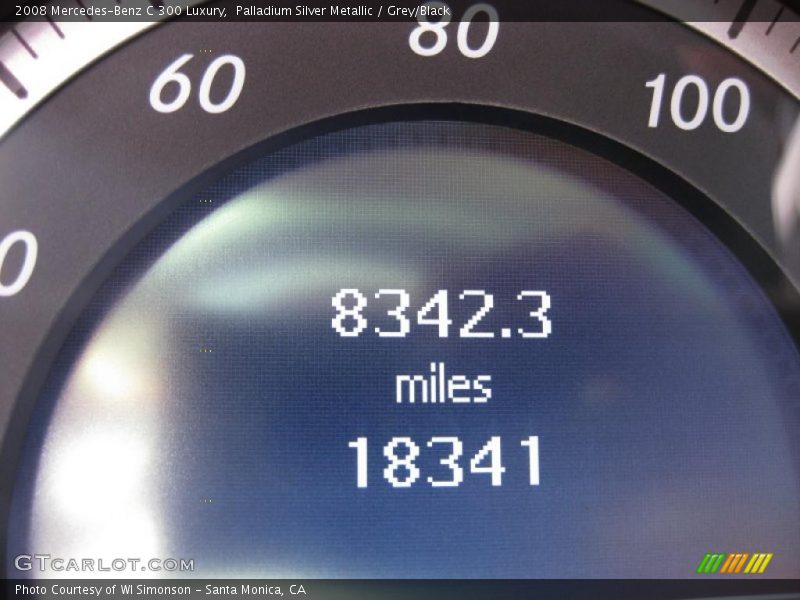 Palladium Silver Metallic / Grey/Black 2008 Mercedes-Benz C 300 Luxury
