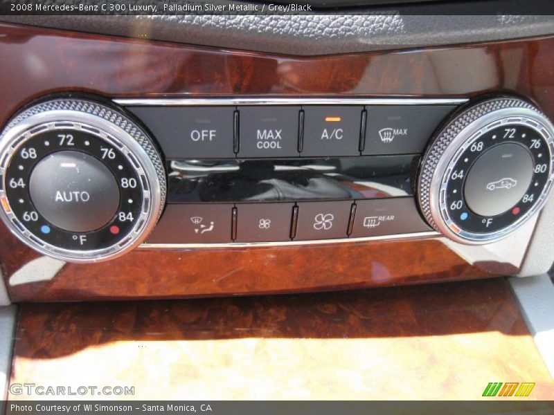 Palladium Silver Metallic / Grey/Black 2008 Mercedes-Benz C 300 Luxury