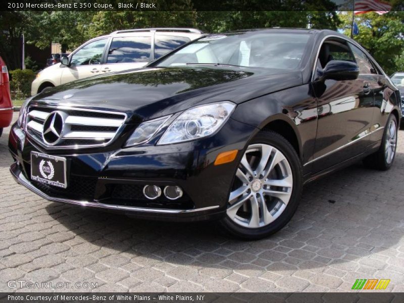 Black / Black 2010 Mercedes-Benz E 350 Coupe