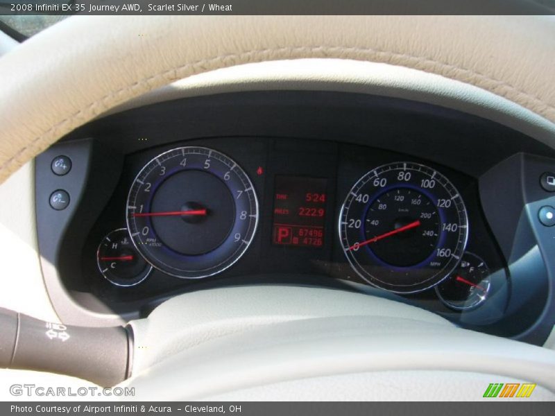 Scarlet Silver / Wheat 2008 Infiniti EX 35 Journey AWD