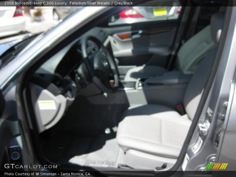 Palladium Silver Metallic / Grey/Black 2008 Mercedes-Benz C 300 Luxury