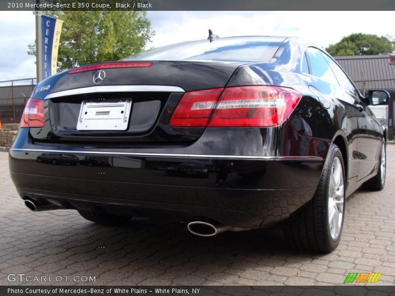 Black / Black 2010 Mercedes-Benz E 350 Coupe