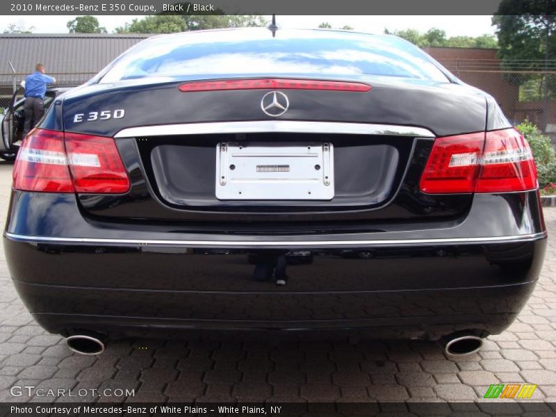 Black / Black 2010 Mercedes-Benz E 350 Coupe