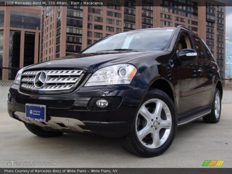 Black / Macadamia 2008 Mercedes-Benz ML 350 4Matic