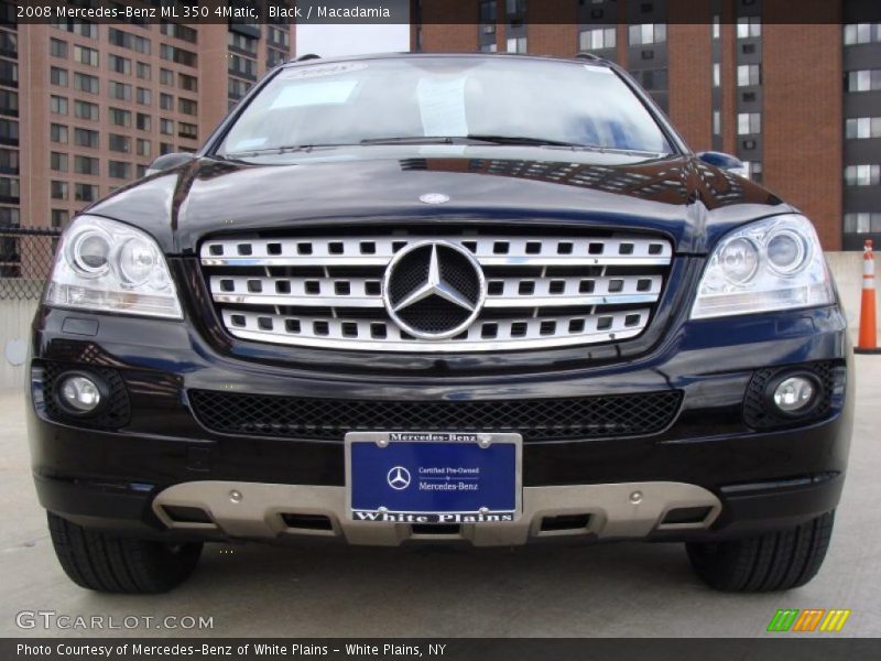 Black / Macadamia 2008 Mercedes-Benz ML 350 4Matic