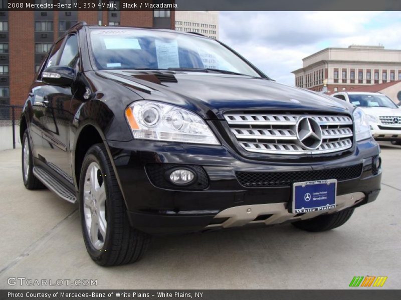 Black / Macadamia 2008 Mercedes-Benz ML 350 4Matic