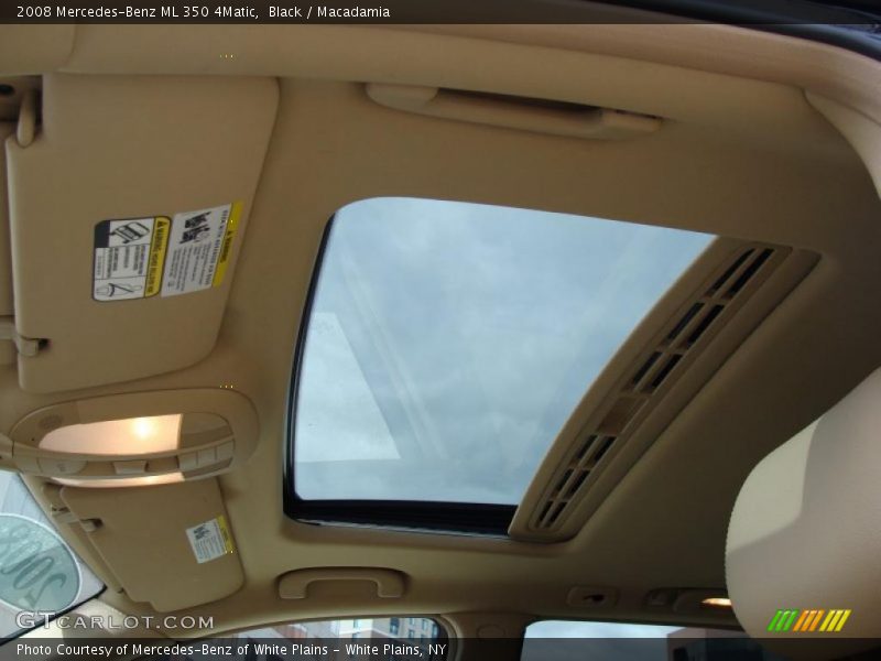 Black / Macadamia 2008 Mercedes-Benz ML 350 4Matic