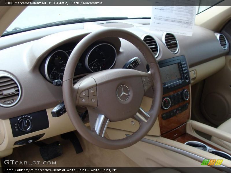 Black / Macadamia 2008 Mercedes-Benz ML 350 4Matic