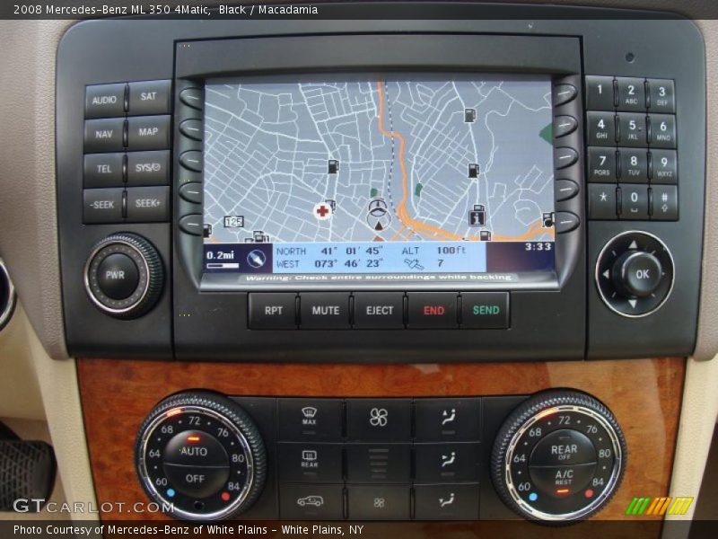 Black / Macadamia 2008 Mercedes-Benz ML 350 4Matic