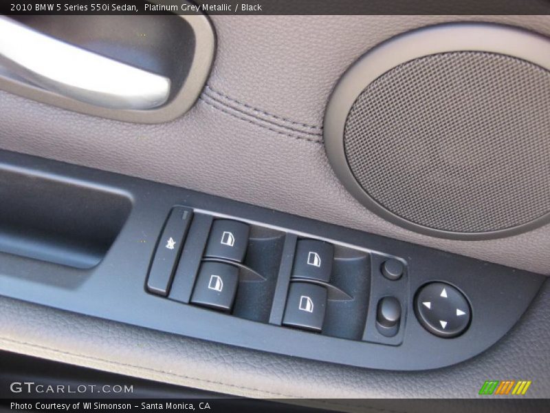 Platinum Grey Metallic / Black 2010 BMW 5 Series 550i Sedan