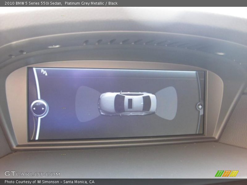 Platinum Grey Metallic / Black 2010 BMW 5 Series 550i Sedan