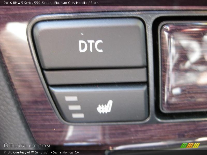Platinum Grey Metallic / Black 2010 BMW 5 Series 550i Sedan