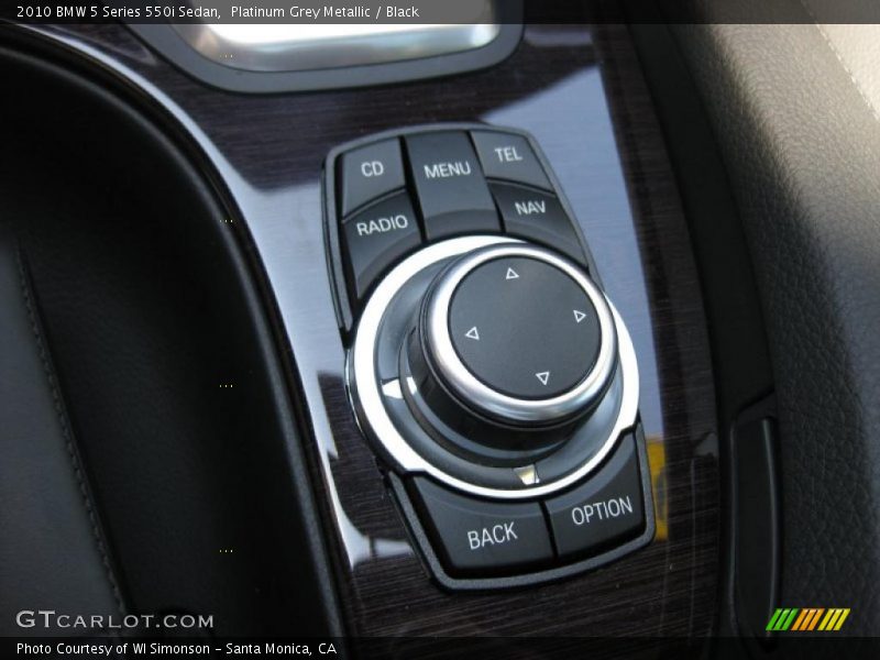 Platinum Grey Metallic / Black 2010 BMW 5 Series 550i Sedan