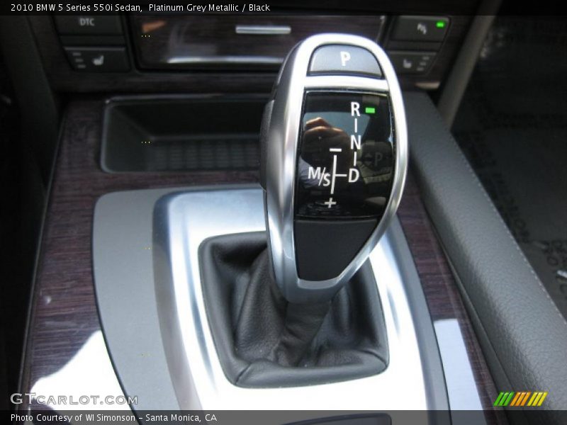 Platinum Grey Metallic / Black 2010 BMW 5 Series 550i Sedan
