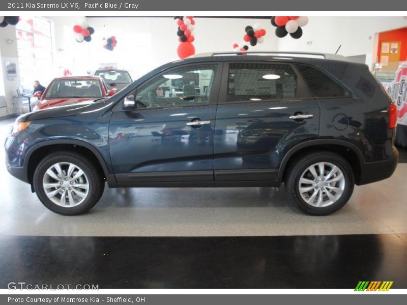 Pacific Blue / Gray 2011 Kia Sorento LX V6
