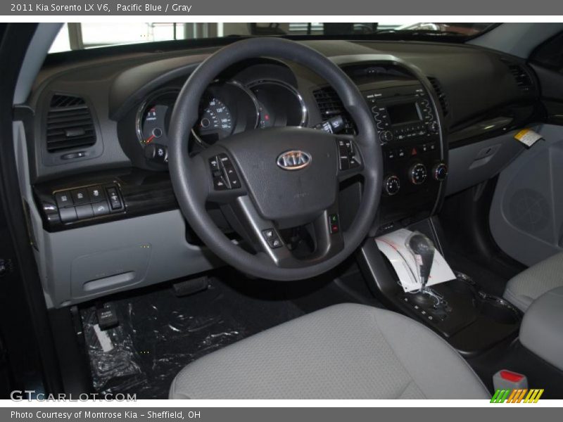 Pacific Blue / Gray 2011 Kia Sorento LX V6