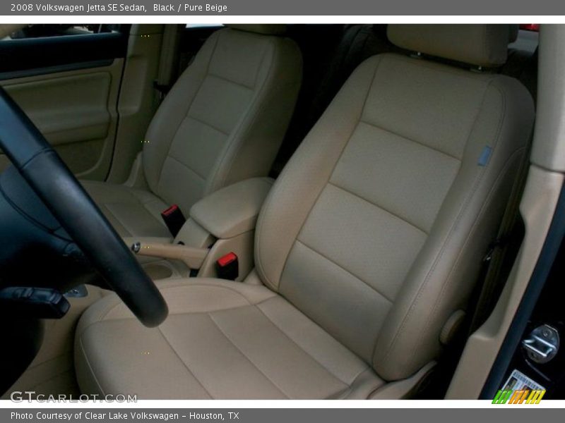 Black / Pure Beige 2008 Volkswagen Jetta SE Sedan