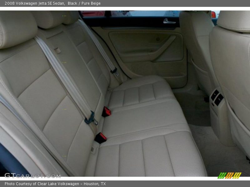 Black / Pure Beige 2008 Volkswagen Jetta SE Sedan