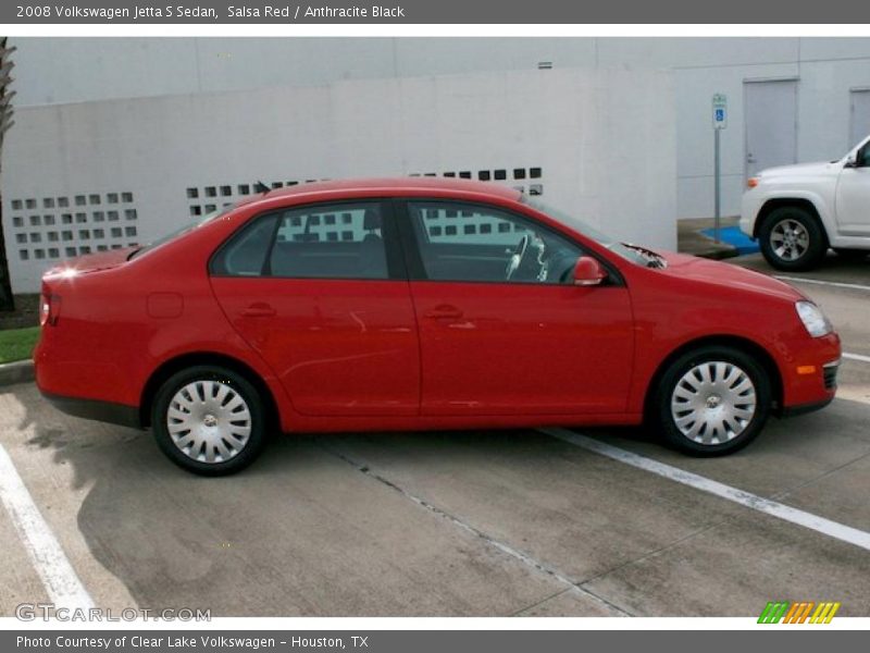 Salsa Red / Anthracite Black 2008 Volkswagen Jetta S Sedan