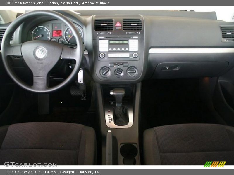Salsa Red / Anthracite Black 2008 Volkswagen Jetta S Sedan
