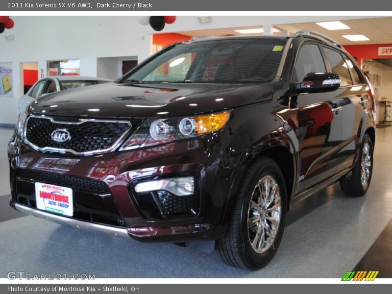 Dark Cherry / Black 2011 Kia Sorento SX V6 AWD