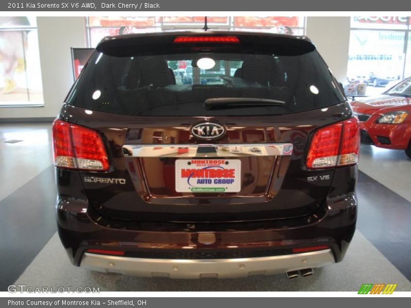 Dark Cherry / Black 2011 Kia Sorento SX V6 AWD