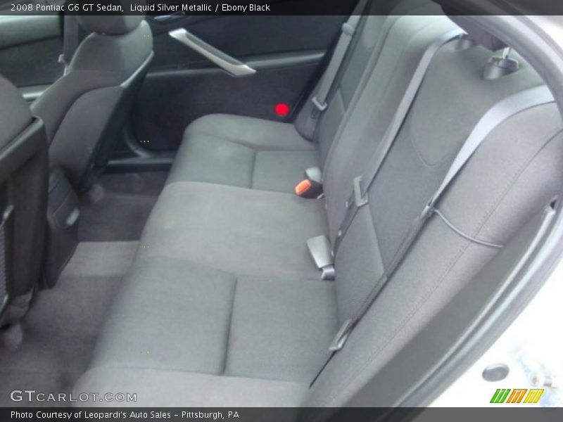 Liquid Silver Metallic / Ebony Black 2008 Pontiac G6 GT Sedan