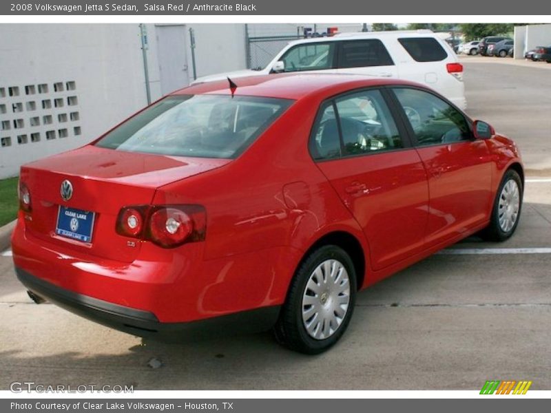 Salsa Red / Anthracite Black 2008 Volkswagen Jetta S Sedan