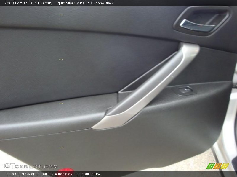 Liquid Silver Metallic / Ebony Black 2008 Pontiac G6 GT Sedan