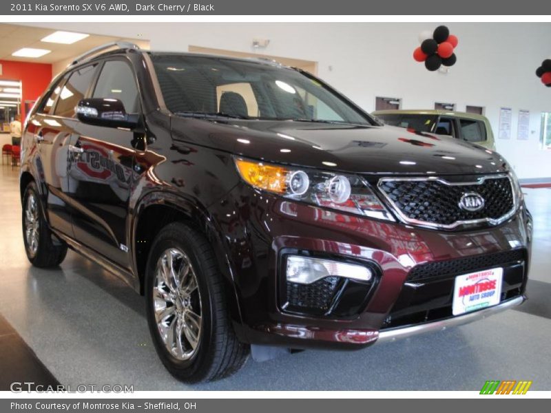 Dark Cherry / Black 2011 Kia Sorento SX V6 AWD