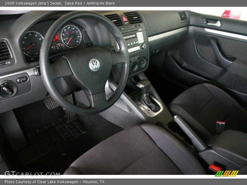 Salsa Red / Anthracite Black 2008 Volkswagen Jetta S Sedan