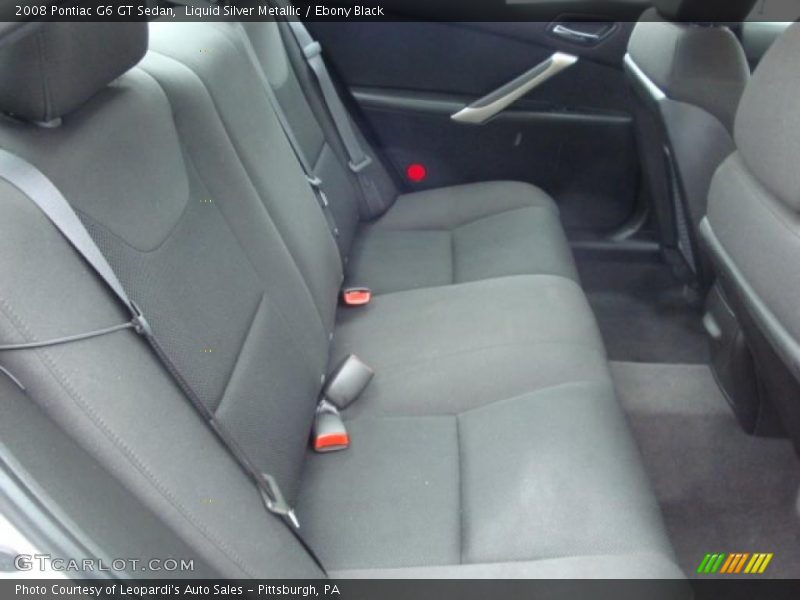 Liquid Silver Metallic / Ebony Black 2008 Pontiac G6 GT Sedan