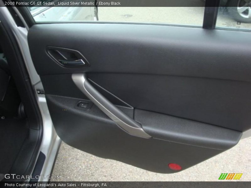 Liquid Silver Metallic / Ebony Black 2008 Pontiac G6 GT Sedan