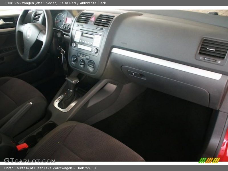 Salsa Red / Anthracite Black 2008 Volkswagen Jetta S Sedan