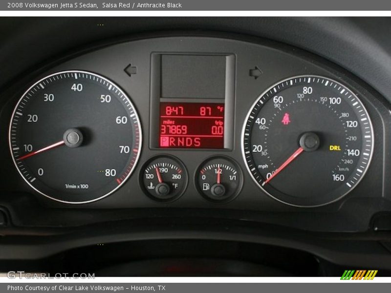 Salsa Red / Anthracite Black 2008 Volkswagen Jetta S Sedan