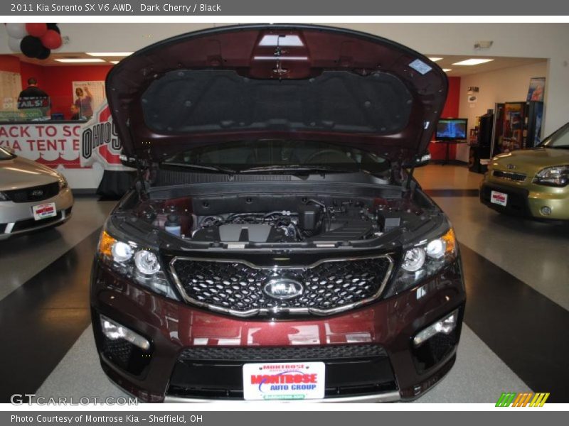 Dark Cherry / Black 2011 Kia Sorento SX V6 AWD