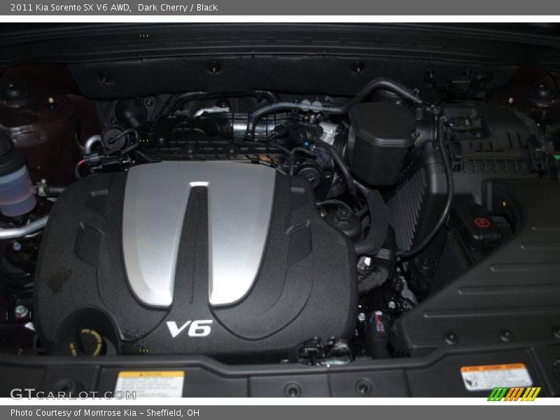 Dark Cherry / Black 2011 Kia Sorento SX V6 AWD