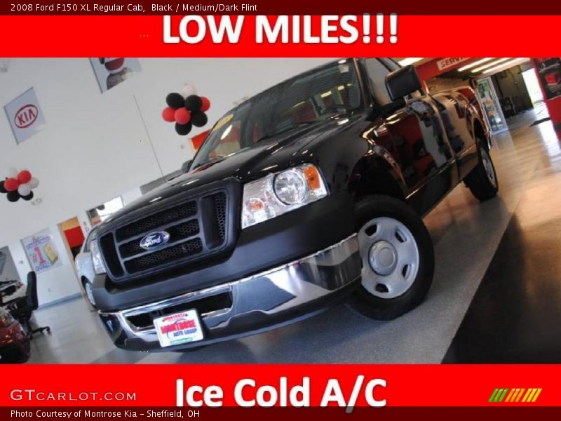 Black / Medium/Dark Flint 2008 Ford F150 XL Regular Cab
