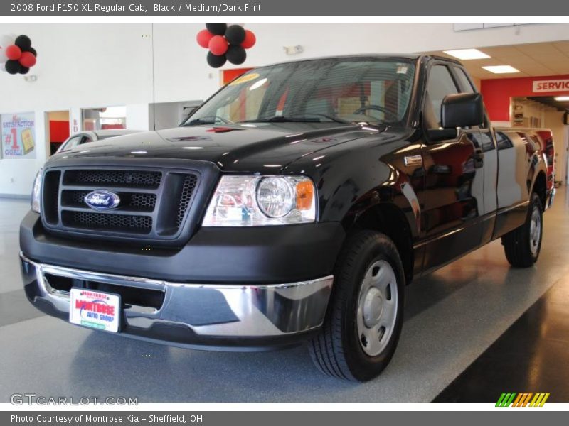 Black / Medium/Dark Flint 2008 Ford F150 XL Regular Cab