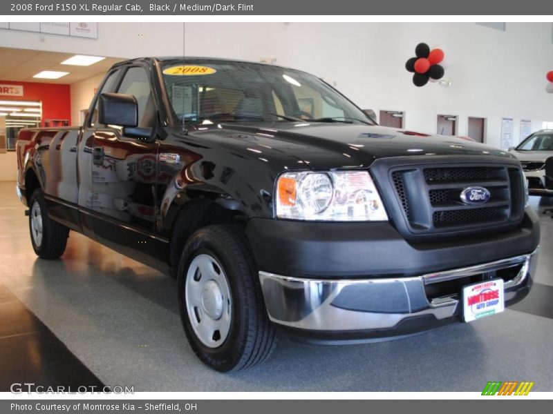 Black / Medium/Dark Flint 2008 Ford F150 XL Regular Cab
