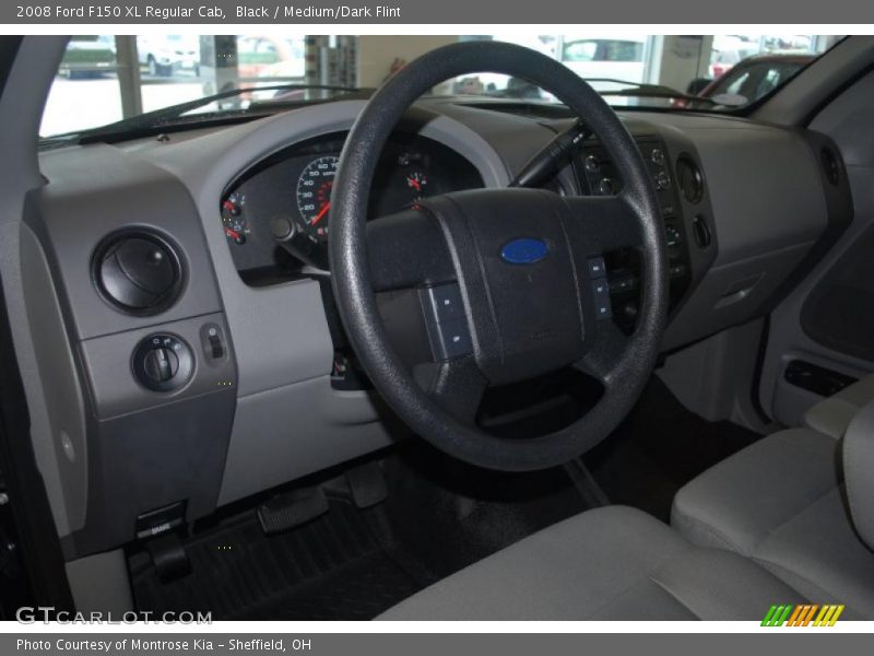 Black / Medium/Dark Flint 2008 Ford F150 XL Regular Cab