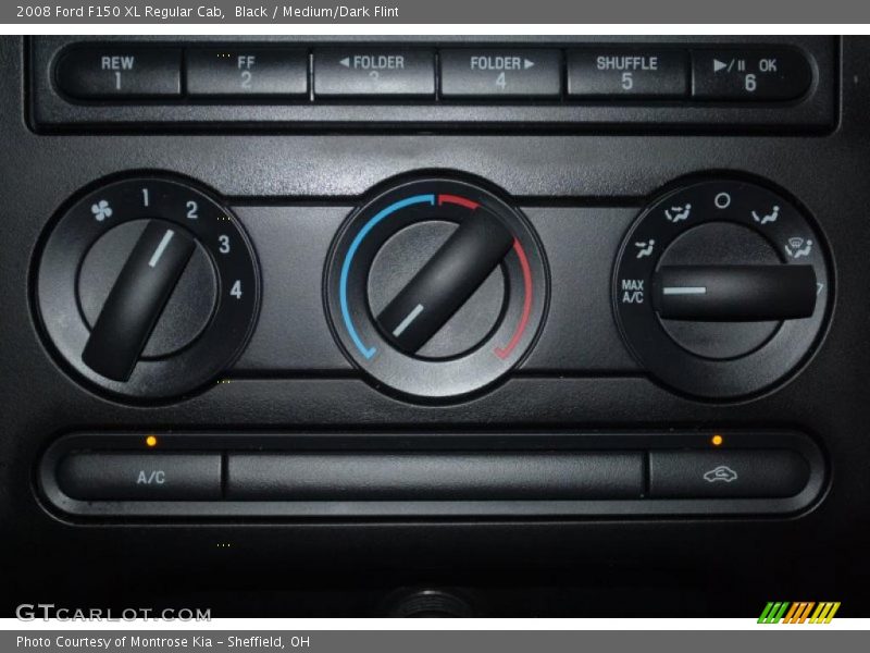 Black / Medium/Dark Flint 2008 Ford F150 XL Regular Cab