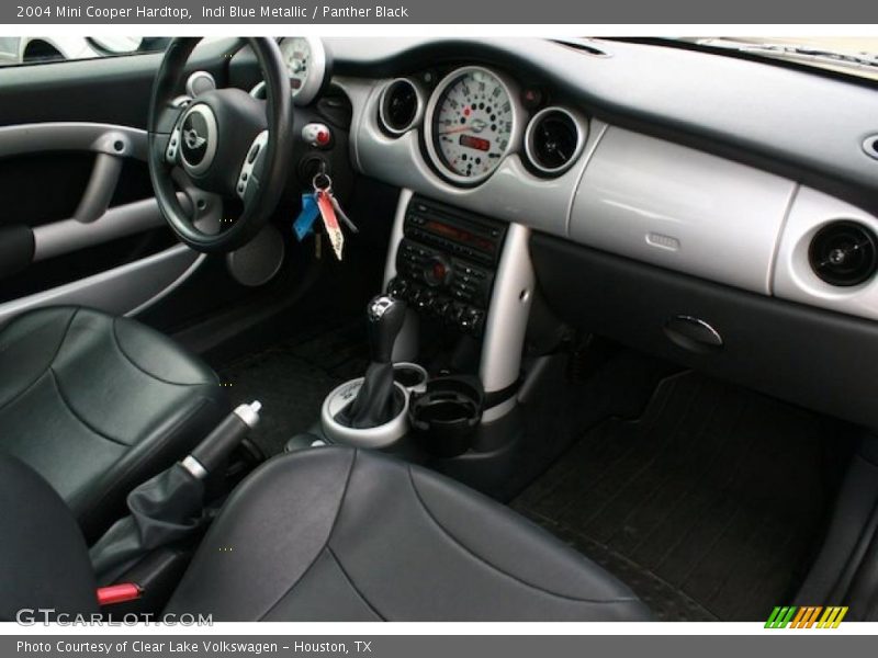 Indi Blue Metallic / Panther Black 2004 Mini Cooper Hardtop