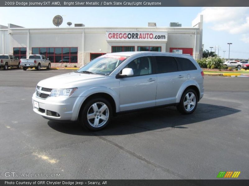 Bright Silver Metallic / Dark Slate Gray/Light Graystone 2009 Dodge Journey SXT AWD
