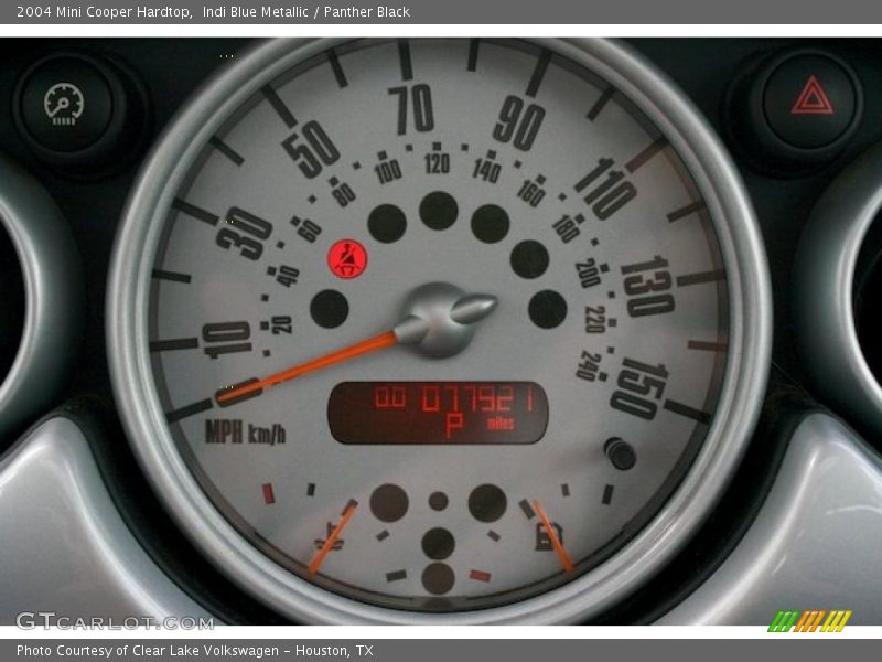 Indi Blue Metallic / Panther Black 2004 Mini Cooper Hardtop