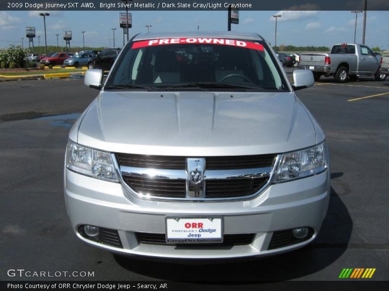 Bright Silver Metallic / Dark Slate Gray/Light Graystone 2009 Dodge Journey SXT AWD
