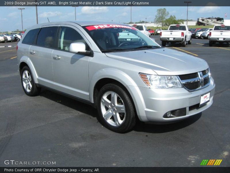 Bright Silver Metallic / Dark Slate Gray/Light Graystone 2009 Dodge Journey SXT AWD