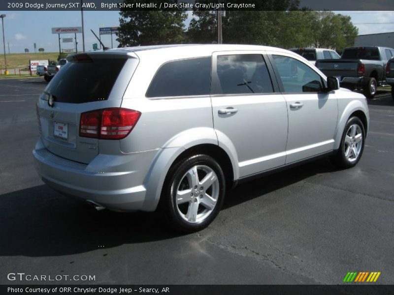 Bright Silver Metallic / Dark Slate Gray/Light Graystone 2009 Dodge Journey SXT AWD